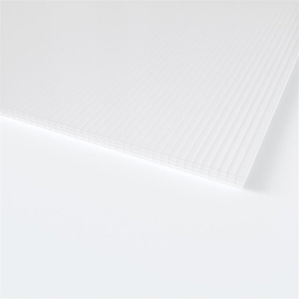Exolon® Doppelstegplatten 10 mm multi S4P Weiß/Opal - Polycarbonat 2100 x 2000