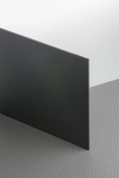 Plexiglas® GS Satinice Black Panther 9H01 SC einseitig satiniert SK-Folie 3.050 x 2.030 x 3 mm