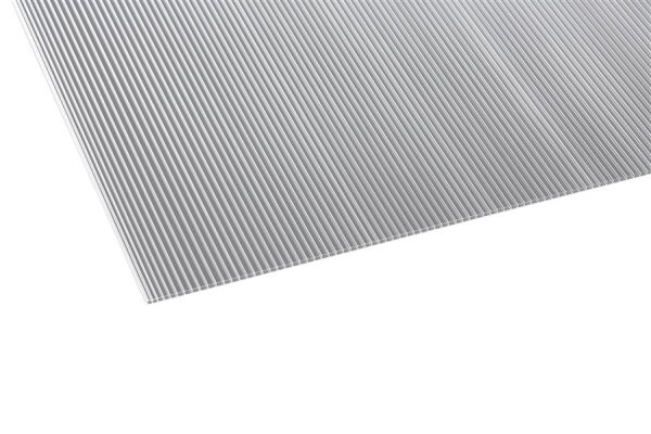 Doppelstegplatten 4,5 mm Farblos Klar - Polycarbonat Hohlkammerplatten 700 x 1500