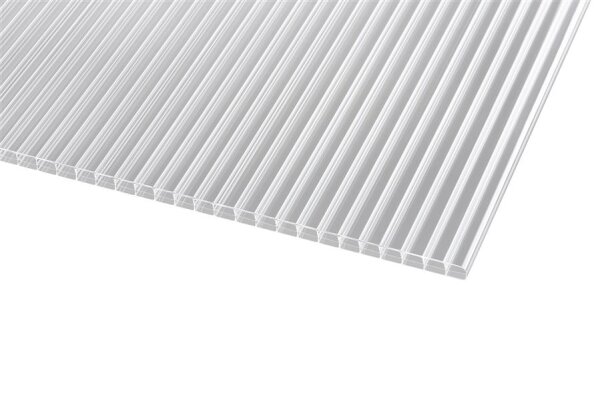 Doppelstegplatten 16 mm Farblos Klar – Blueline Polycarbonat 980 x 3000