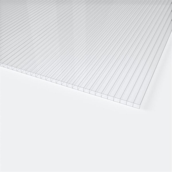 Lexan® Doppelstegplatten 6 mm Farblos Klar - Polycarbonat Hohlkammerplatten 1050 x 2000