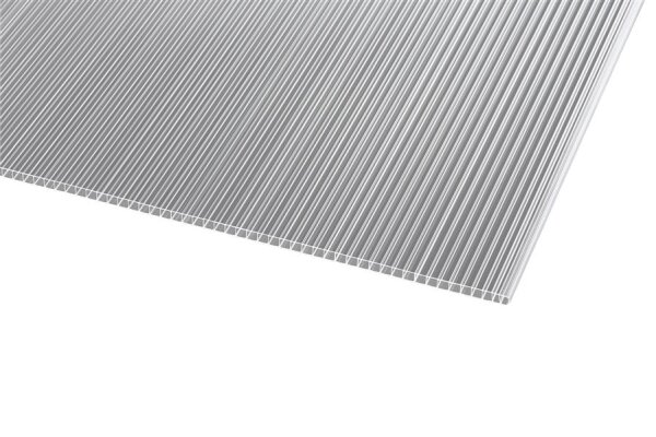 Lexan® Doppelstegplatten 10 mm Farblos Klar - Polycarbonat Hohlkammerplatten 1050 x 2000
