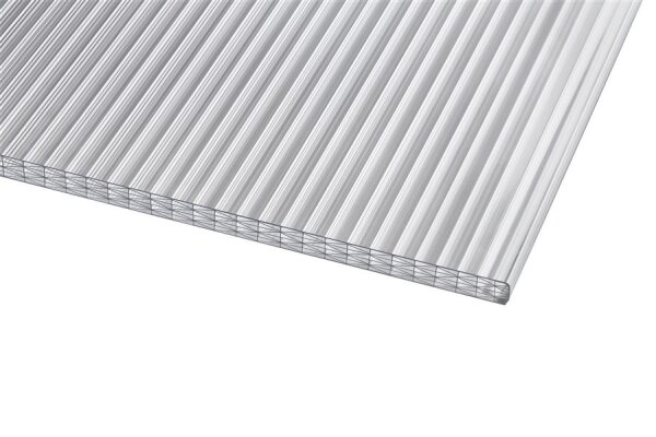 Doppelstegplatten 25 mm Weiß Opal – Sun Stop Polycarbonat - Hitze reduzierend 980 x 2500