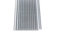 Hohlkammer Paneele klar 230 mm breit - Polycarbonat Klickprofil 230 x 6000