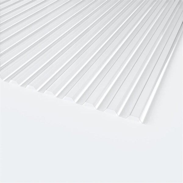PLEXIGLAS® Resist Wellplatte 1,8mm Trapez 76/18 Farblos - Acryl