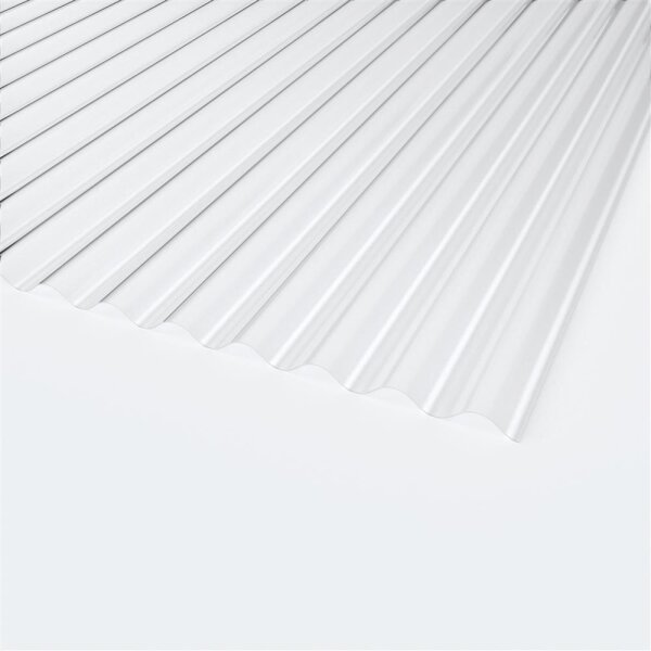 PLEXIGLAS® Resist Wellplatte 1,8mm Sinus 76/18 Farblos - Acryl
