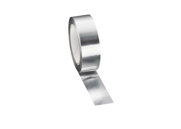 Alu Klebeband silber 38 mm breit – Verschluß obere Öffnung 16 mm Stegplatten 15 Meter