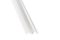 PVC Klemmprofil-Oberteil weiß 2000 mm lang