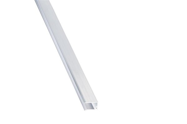 U Profil 10 mm Alu pressblank mit Tropfkante 6000 mm lang