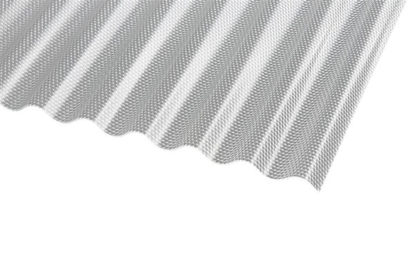 Acryl Wellplatten 3mm Sinus 76/18 Wabenstruktur klar 1045 x 2000