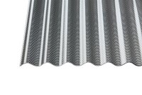 Acryl Wellplatten 3mm Sinus 76/18 Wabenstruktur graphit 1045 x 4500