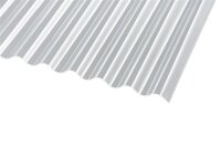 Acryl Wellplatten Glatt 3mm Sinus 76/18 klar 1045 x 3500