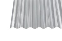 Acryl Wellplatten Glatt 1,5mm Trapez 76/18 klar 1045 x 3000