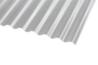 Polycarbonat Wellplatten klar Wabenstruktur Sinus 76/18 2,6 mm – Hagelsicher 1045 x 3500
