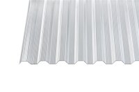 Polycarbonat Wellplatten klar Gerillt Trapez 76/18 1,4 mm 950 x 2000
