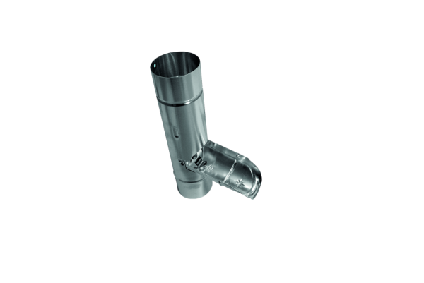 Regenwasserklappe Aluminium pressblank mit Laubfang