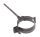 Rohrschelle Aluminium anthrazit (RAL 7016)