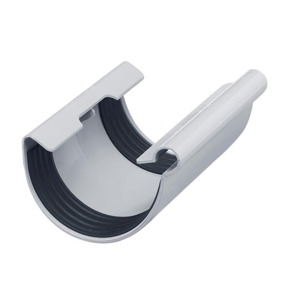 Rinnenverbindungsstück PVC grau