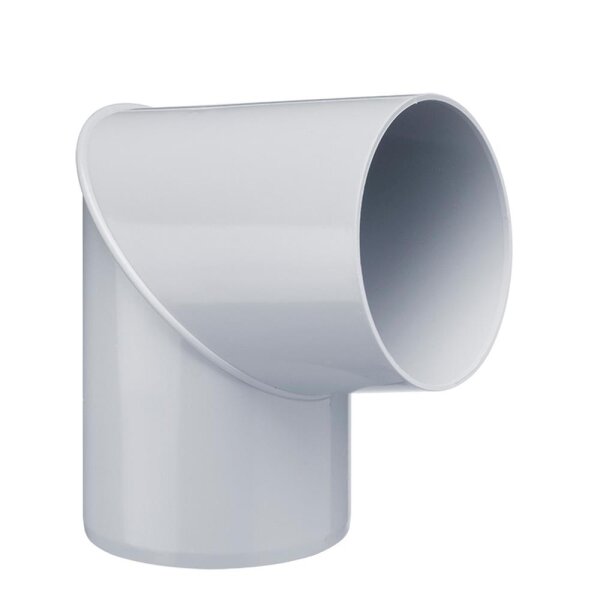 Rohrbogen 80° DN75 PVC grau