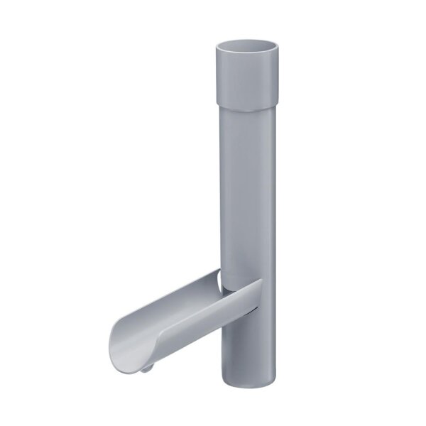 Regenfallrohrklappe DN75 PVC grau