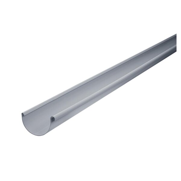 PVC Regenrinne grau