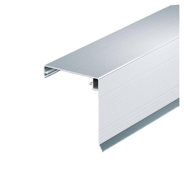 Wetterschenkel-Klemmdeckel Alu - 80 mm breit preßblank, 4000 mm