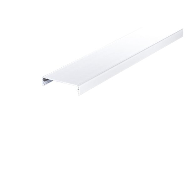 Klemmdeckel Alu weiß RAL 9016 - 60 mm breit