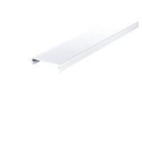 Klemmdeckel Alu weiß RAL 9016 - 60 mm breit 3000 mm