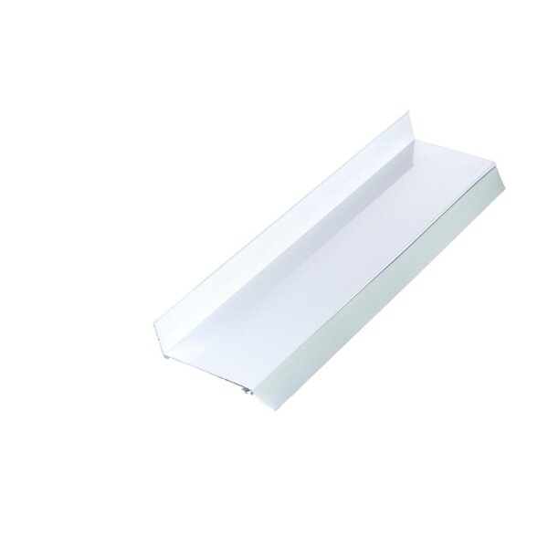 Wandanschlußprofil Alu 120 mm 4100 mm, preßblank inkl. Dichtung