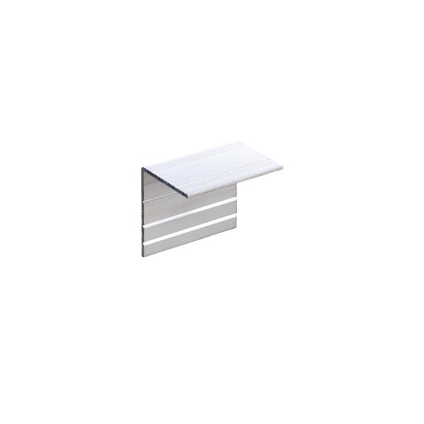 Profilabschlusswinkel Alu pressblank 70 mm für Randklemmdeckel mit Wetterschenkel