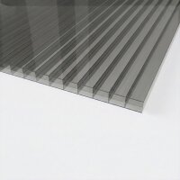 Doppelstegplatten 16 mm Anthrazit – 3-fach Struktur...