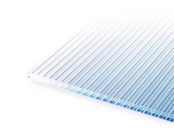 Doppelstegplatten 16 mm Farblos Eiskristall – 3-fach Struktur Polycarbonat 980 x 7000