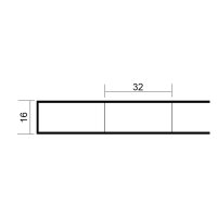 Doppelstegplatten 16 mm Farblos ANTIHAGEL Breitkammer 16/32 Polycarbonat 980 x 3000