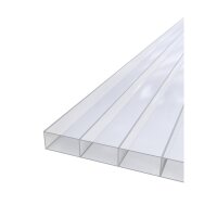 Doppelstegplatten 16 mm Weiß Opal ANTIHAGEL Breitkammer 16/32 Polycarbonat 980 x 2500