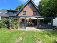 Premium Terrassenüberdachung Aluminium Anthrazit - Doppelstegplatten 16mm Anthrazit
