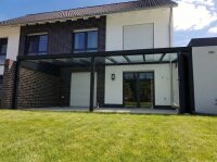 Premium Terrassenüberdachung Aluminium Tiefschwarz -...