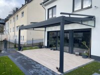 Premium Terrassenüberdachung Aluminium Anthrazit -...